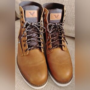 Elevate Territory Chestnut Men's Genuine Leather Size 10 Boots